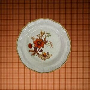 3/$20 Mikasa VTG Garden Club Harvest Bouquet EC 455 Stoneware Floral 8" Plate